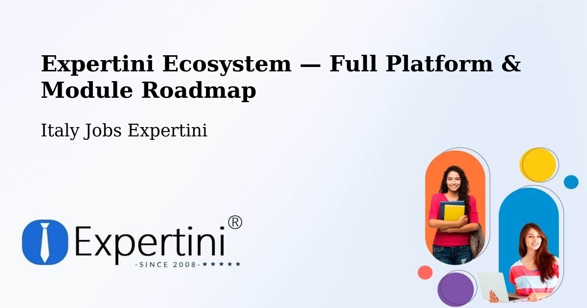 Expertini Ecosystem — Full Platform & Module Roadmap – Divignano